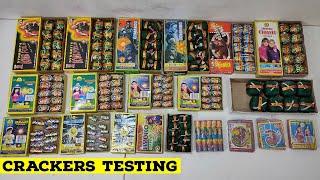 Testing different types of crackers | Diwali Crackers | Crackers Testing