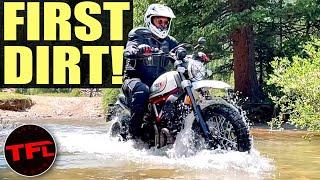 Can This New Ducati Scrambler Desert Sled Do It All On-Road AND Off-Road? First Dirt Review