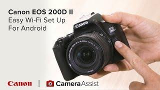 Connect your Canon EOS 200D Mark II to your phone via Wi-Fi