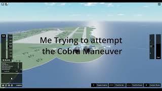 Trying to attempt the SU-33 Cobra Maneuver | Aircraft Carrier | Roblox