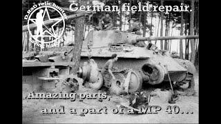 WW2 German field tank repair camp. D.RaD relic hunter.