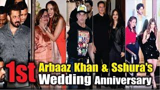 Salman Khan, Iulia , Helen, Sohail & More celebrate Arbaaz Khan & Sshura's 1st wedding Anniversary