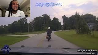 No Good Sovereign Citizen ALMOST Gets AWAY FROM GSP using Back Roads On Old Vintage Bike