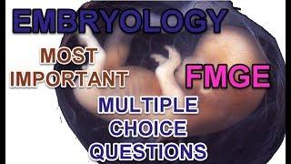 EMBRYOLOGY Quiz |Medical Exam Preparation  |FMGE|