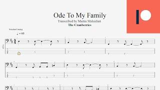 The Cranberries - Ode To My Family (bass tab)