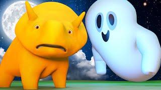 Educational cartoon - HALLOWEEN - Halloween Ghosts - Learn with Dino | Learning Videos for Children