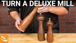 Turning a Deluxe Pepper/Salt Mill (Woodturning Project)