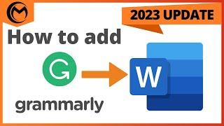 How to add Grammarly to Microsoft Word UPDATE 2023