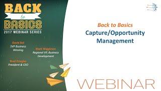 Capture/Opportunity Management