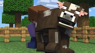 Milking A Cow - (Minecraft Animation Short)