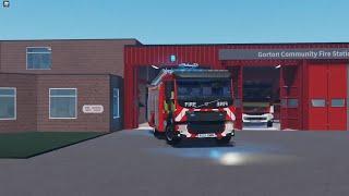 Gorton Double Pump Turnout - Greater Manchester Fire And Rescue Roblox