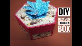 DIY Hexagon Explosion Box- Part1 || Soumya Dubey