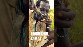 Old Is Gold - Hadzabe Elder Smoking Tabacco By Using Traditional tree Shisha #hadzabetribe #african