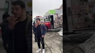 Fire at Buggy Location on Empire Blvd 2/22/21 Video 2