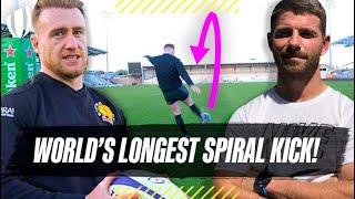 Stuart Hogg v Willie le Roux | World’s Longest Spiral Kick | Ultimate Rugby Challenge