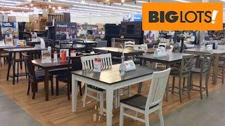 BIG LOTS KITCHEN DINING ROOM FURNITURE TABLES CHAIRS SHOP WITH ME SHOPPING STORE WALK THROUGH