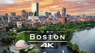 Boston, USA  - by drone [4K]