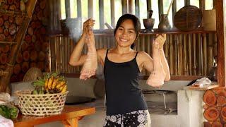 Preparing Meals (Lunch, Snack,Dinner) Pork Crispy Pata "Lights On at New Kitchen" Bohol, Philippines