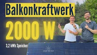 2000W balcony power station - 3.2 kWh storage: build up, operation Anker SOLIX Solarbank 2 E1600 Pro