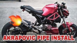 AKRAPOVIC PIPE INSTALL