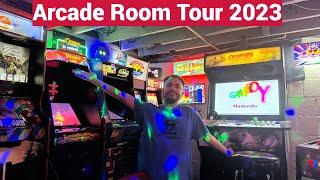 Arcade Room Tour December 2023 - Arcade1up, RecRoomMasters, Virtual Pinball, and more