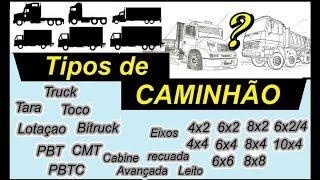 Tipos de Caminhões - Tração, Cabines, Implementos, Limites...