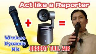 OBSBOT Tail Air - Connect Wireless Dynamic Mic and Bluetooth Earphone