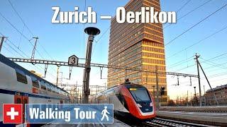 Zurich-Oerlikon, District 11 (4K) - Walking Tour Switzerland 