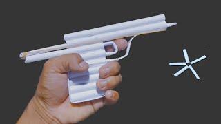 Cara Membuat Pistol Kertas, Origami Pistol kertas Bisa Menembak