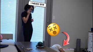 PASS OUT PRANK ON MY GIRLFRIEND! *GONE WRONG*