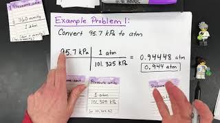 Converting Between Pressure Units: atm, mmHg, torr, kPa & psi