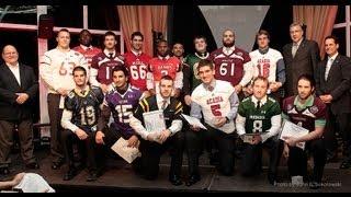 2012 AMJ Campbell CIS Football All-Canadian Awards Banquet - Banquet des étoile football de SIC