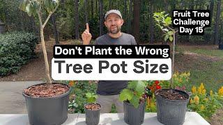 Don't Plant the Wrong Tree Pot Size - Fruit Tree Challenge Day 15