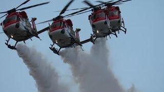 Sarang aerobatic team, performance at the MAKS 2021 airshow.