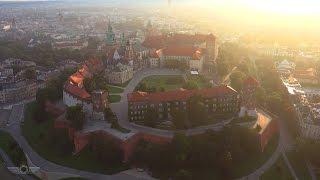 Kraków z lotu ptaka 4k / Cracow from above 4K Poland