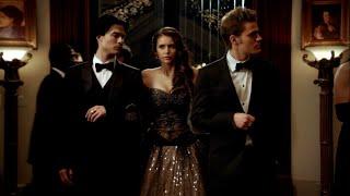 TVD 3x14 - Elena arrives at the Mikaelson's ball | Delena Scenes HD