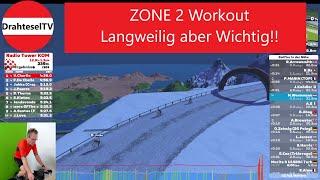 Langweilig aber Wichtig - 2 Std Zone 2 Workout - Zwift Three Sisters