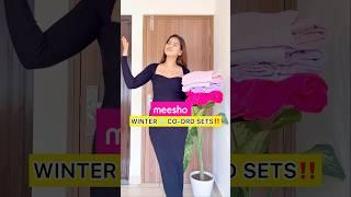 Meesho winter co ord sets #youtubeshorts #meesho #meeshoapp #meeshoshopping #haul #fashionstyle