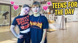 Becoming TEENS For The Day With NIDAL and SALISH |Rock Squad