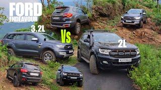 FORD ENDEAVOUR 3.2 VS FORD ENDEAVOUR 2L OFFROAD TESTED