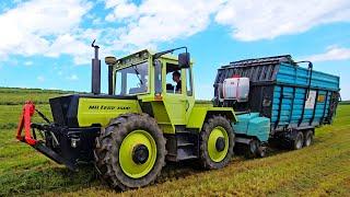 MB trac 1500 hat Null Probleme bei Nässe mit Mengele - Eberhardt - Productions Ladewagen bei Silage