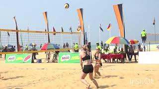 Aline & Clemence , Chamereau & Vieira vs Germany Europe | Bikini Volley