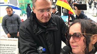 Michael Stürzenberger, BPE Kundgebung in Stuttgart: Spannende Diskussionen!!!