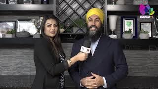 KHAS MULAKAAT  JAGMEET SINGH  NDP LEADER  & ARSHDEEP BATTU  HOST  Sanjha TV