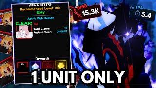 SOLO RAID ACT 4 (Only SUNG JIN-WOO) | Anime Vanguards