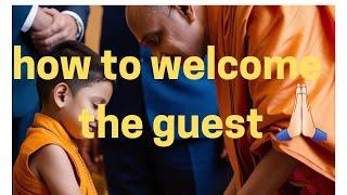A Cute Boy Welcomes Guests #shorts