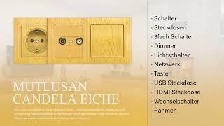 #schalter und #steckdose Unterputz in Holz Optik Eiche für #holzhaus #gartenhaus #ferienhaus