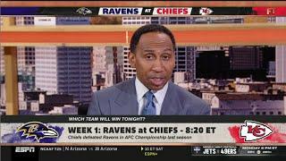 FIRST TAKE | Stephen A. bold predictions for NFL Opener: Chiefs vs Ravens - Mahomes will cook Lamar