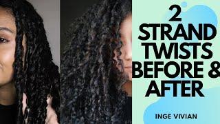 Two Strand Twist Type 3 Hair /Inge Vivian /South African Youtuber