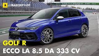 Nuova VOLKSWAGEN Golf R 2025 | Ecco il restyling "8.5" da 333 CV...